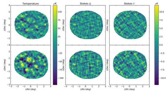 CMB Maps produced by POLARBEAR-1